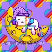 spiele Cute Rainbow Unicorn Puzzles kostenlos