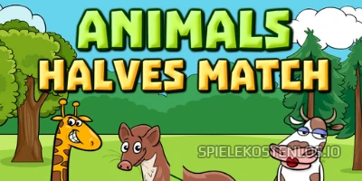  Animals Halves Match 